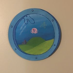 Original spongebob flat canvas painting